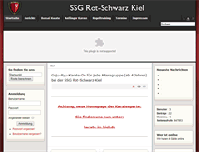 Tablet Screenshot of karate.rot-schwarz-kiel.de